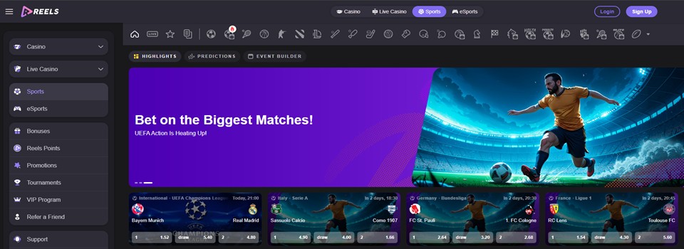 reels.io sportsbook