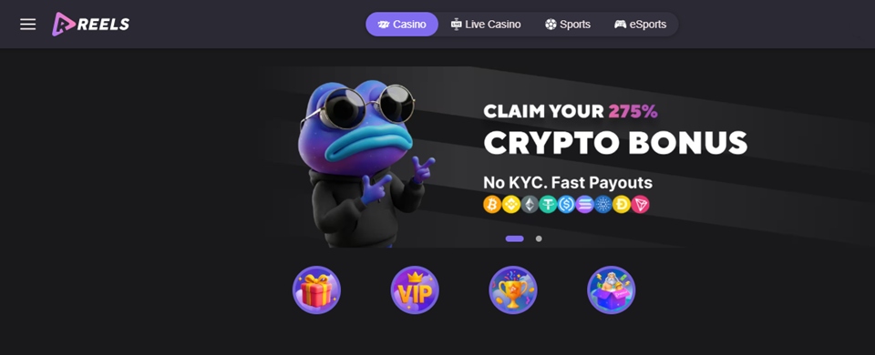 reels.io welcome bonus