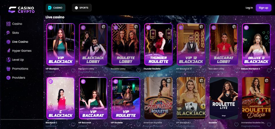 Casinocrypto Live Casino