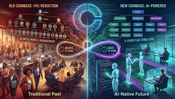 Coinbase Slays Traditional Management in Pivot to AI