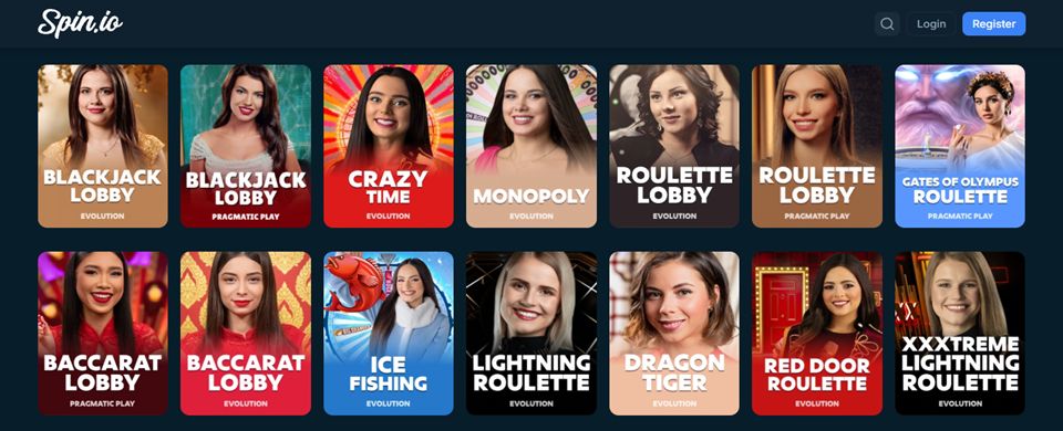Spin.io Live Casino
