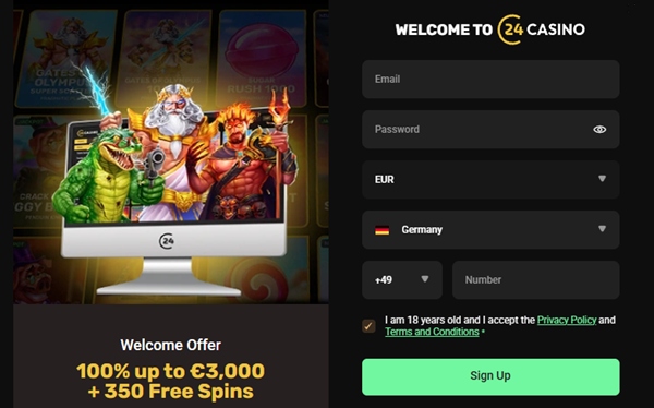 24casino registration