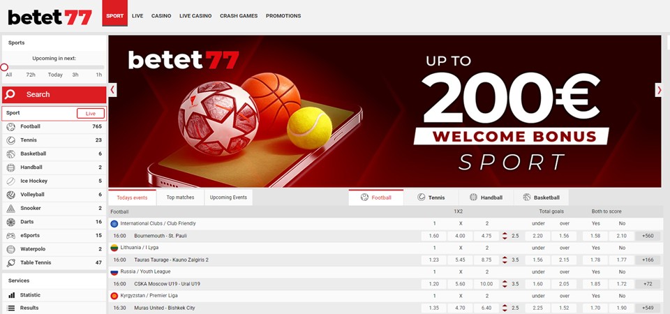 Betet77 sportsbook