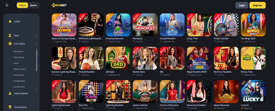 Cocobet Live Casino
