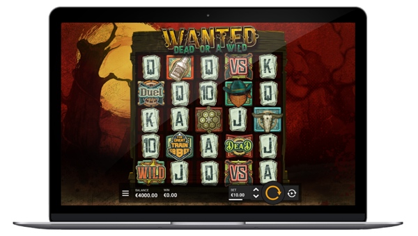 Wanted Dead or a Wild Slot tablet view