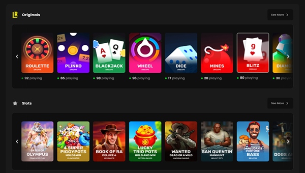 Lucky Rollers casino games