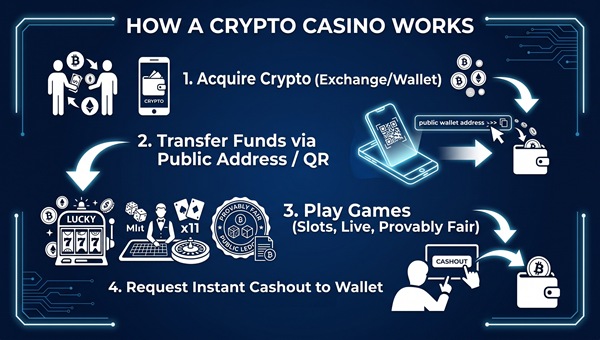 crypto casino - how it works